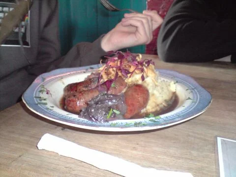 Sausage And Mash At The Mash Tun