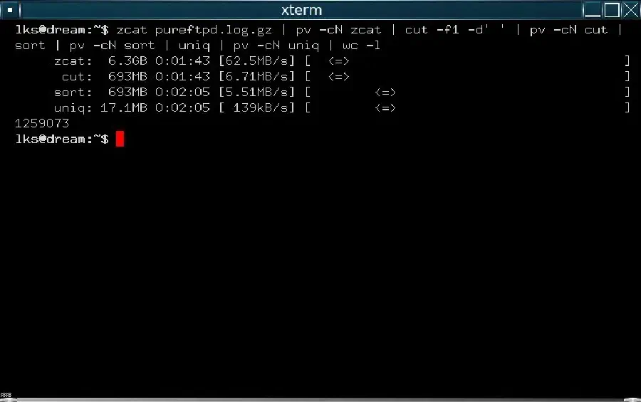 pv – Pipe Viewer – My New Favourite Command Line Tool